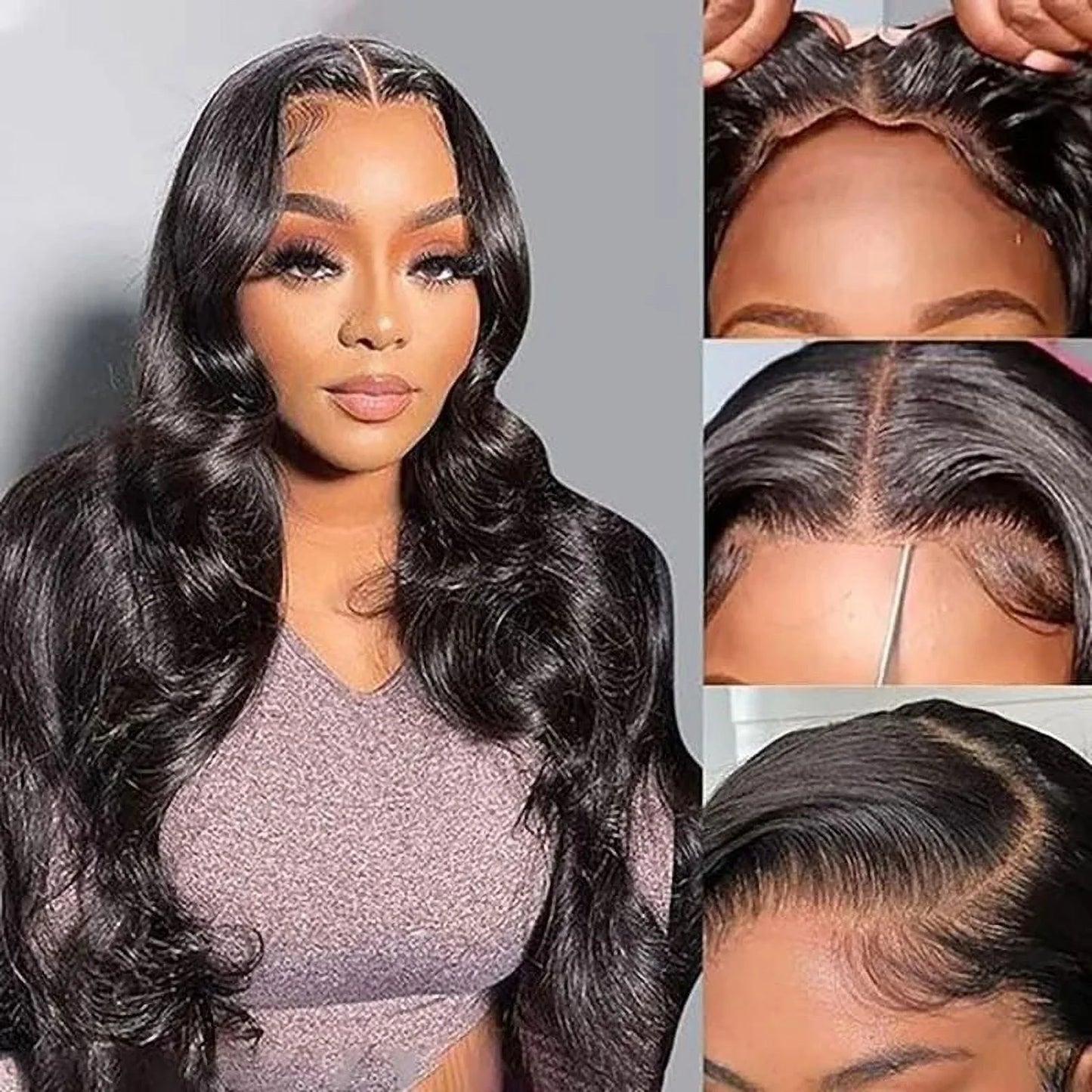 Wear and Go Glueless Wigs Human Hair Body Wave Pre Cut HD Lace 4X4 Lace Front Wigs Human Hair Pre Plucked 180% Density 3 Seconds to Wear Glueless Wigs for Beginners