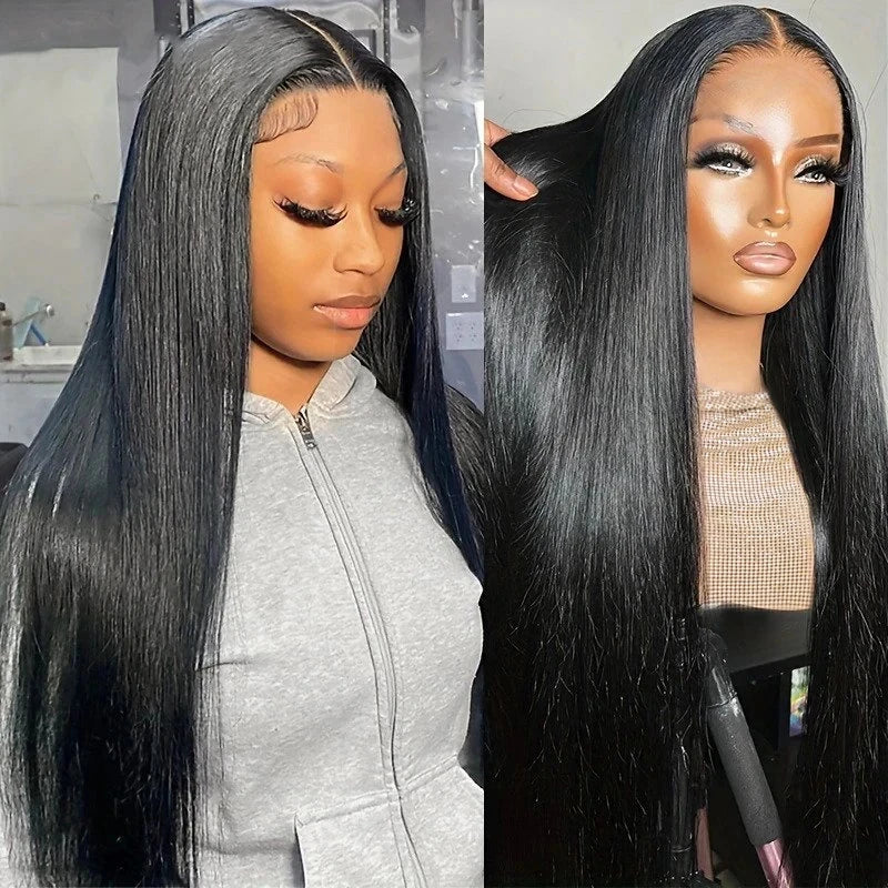 180D 13X4 Straight Lace Front Wigs Straight Human Hair Wigs for Women Human Lace Wigs Brazilian Lace Wigs Straight Frontal Wigs