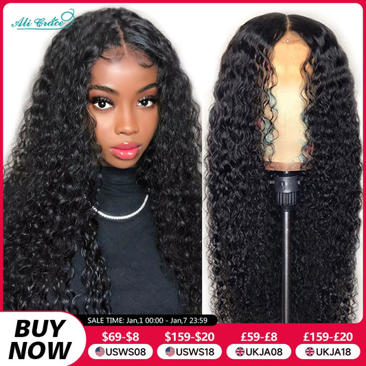 Wigs Brazilian Kinky Curly Human Hair Wigs Pre-Plucked 13X4 Lace Frontal Wig Remy Hair Deep Curly Lace Front Wigs